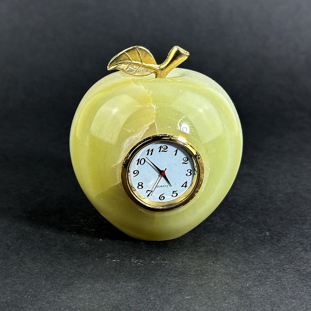 Apple Shape Marble Clock
