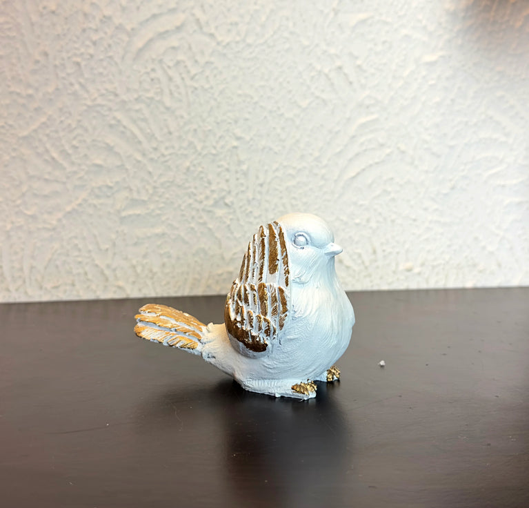 Gold Tone Bird Figurine - Set of 3