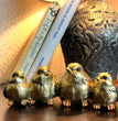 Gold Miniature Sparrow Ornament - Set of 4