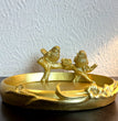 Gold Tray with Sparrows