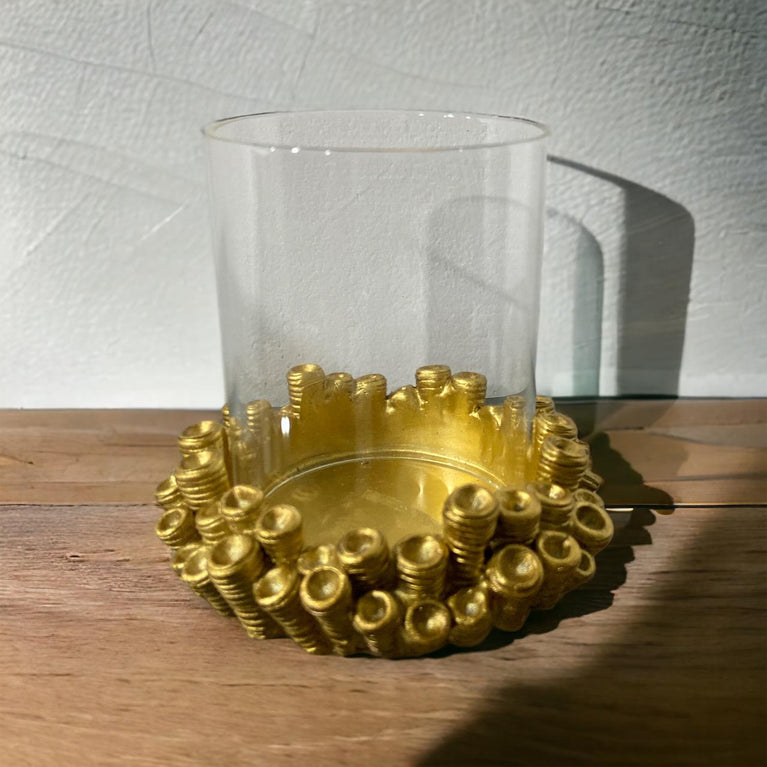 Gold Glam Candle Holder Stand | Wehomepk