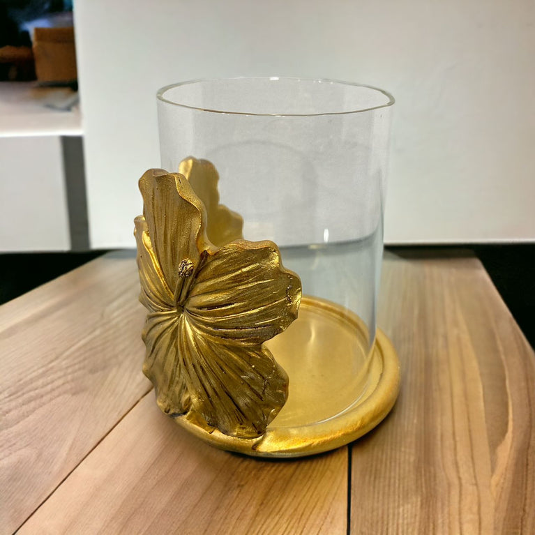 Gold Glam Flower Candle Holder Stand | Wehomepk