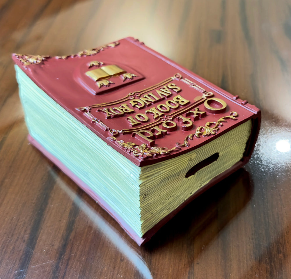 Book Shape Money Box - Red