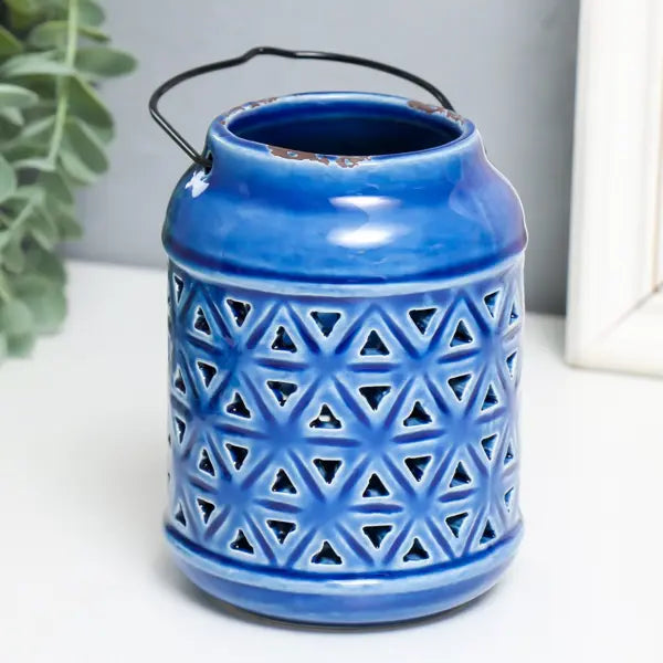 Triangle Ceramic Candle Lantern | Wehomepk