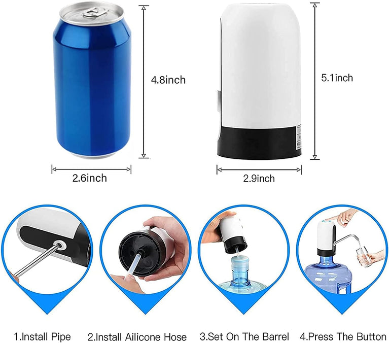Electric Water Pump Dispenser - Rechargeable