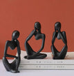 Black Thinking Mannequins Set - 3 Pcs