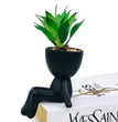 Chilling on Wall Planter Pot - Black - WeHomePk