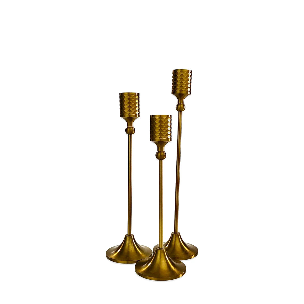 Copper Candle Holder - Set of 3 - WeHomePk